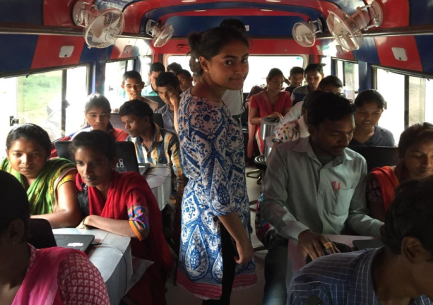 Inside the ‘Ekal on Wheels’ bus 